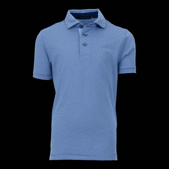 Greyson Clothiers Boy's Saranac Polo Size S (4-5)DELPHINIUM/FALCON / S (4-5) - Picture 1 of 3